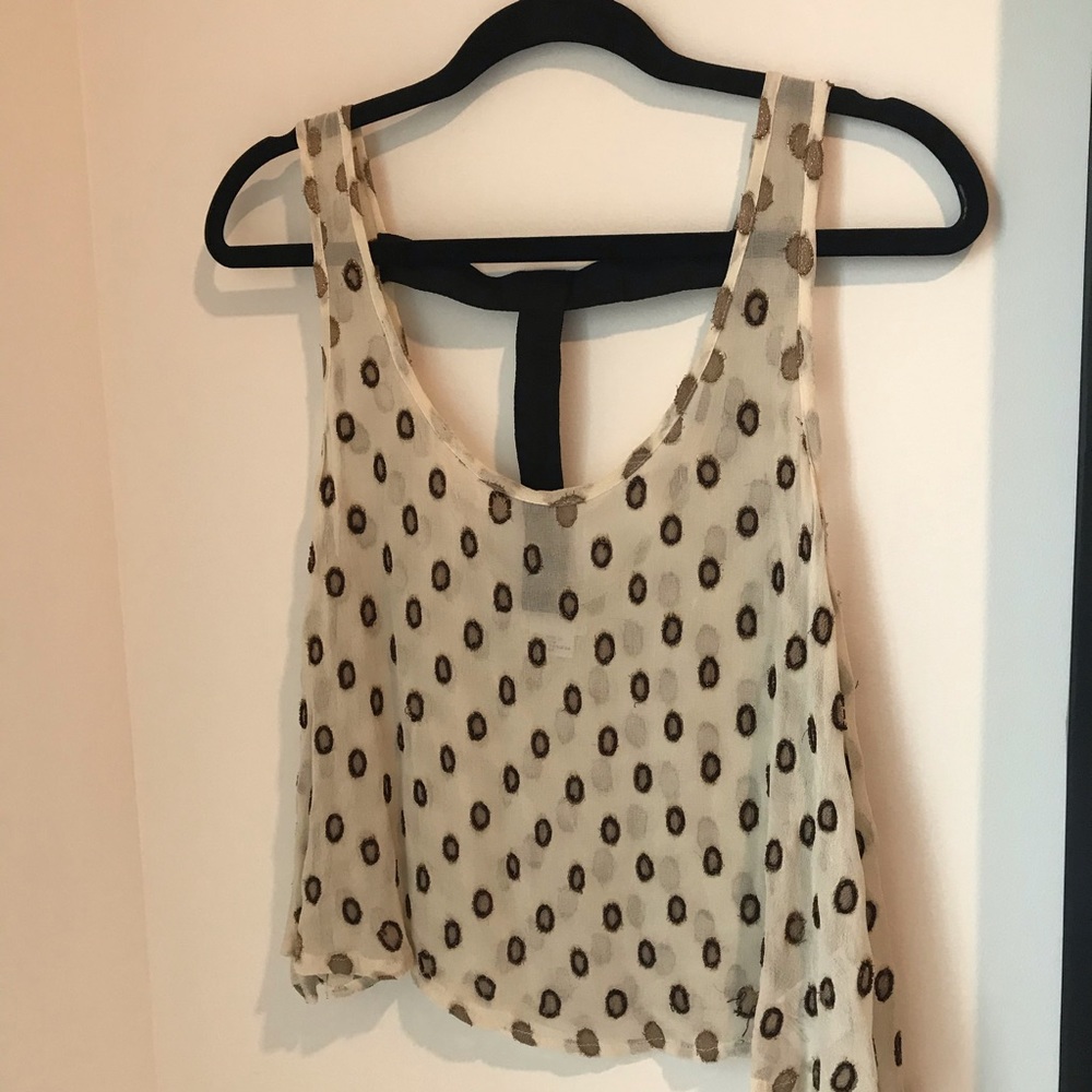 Sheer T back tank